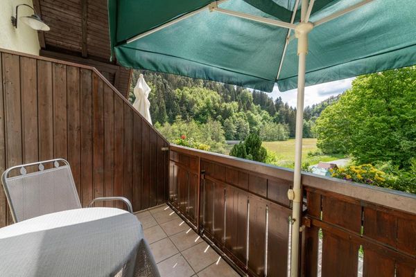 Ferienwohnung 2 - Balkon mit Aussicht ins Wiesenttal