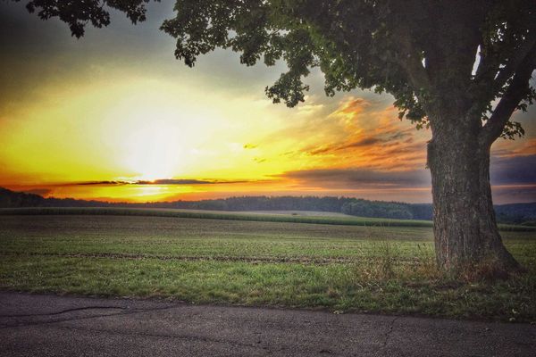 Sonnenuntergang in Neudorf