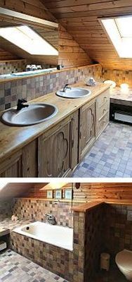 Badezimmer mit Badewanne