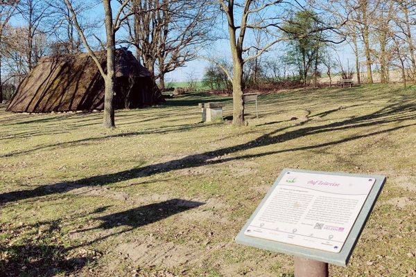 Am Standort der Königsgräber bei Haaßel befindet sich ein für die Lüneburger Heide typischer Schafstall, der heute als Schutzhütte und für die Dokumentation der prähistorischen Grabanlage genutzt wird. Eine Infotafel informiert über die Sage, nach der sich riesenhafte Hünen hier gegenseitig bekämpften, bis einer übrig blieb und die Toten mit Steinen bedeckte.