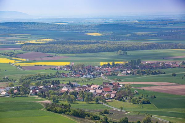 Aussicht in das Steigerwaldvorland vom Zabelsteinturm