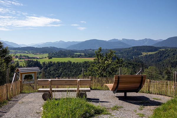 Aussicht am Wildgehege an der Schönegger Käsealm