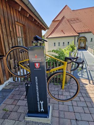 Reparaturstation im Einsatz in Wessobrunn