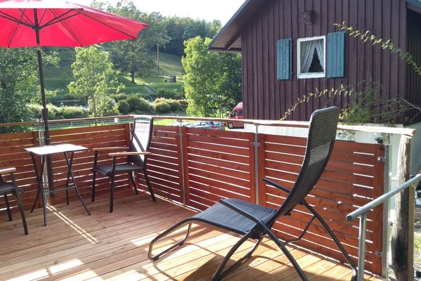 Terrasse Hühnerstall