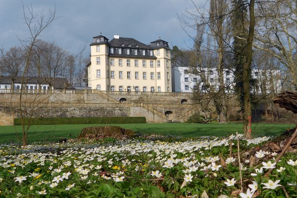 Schloss Untermerzbach im Frühling