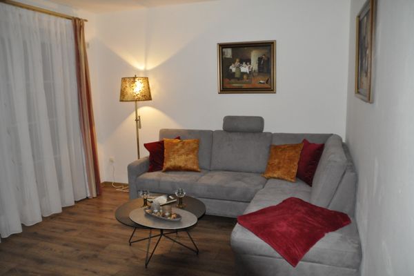 Ferienwohnung Geisbergblick Wohnzimmer