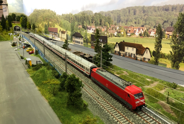 Modellbahnhof Stockheim, Modellbahn im Obergeschoss