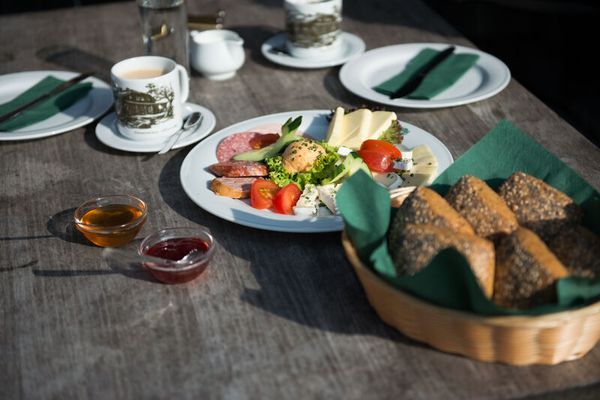 Frühstück am Kösseinehaus