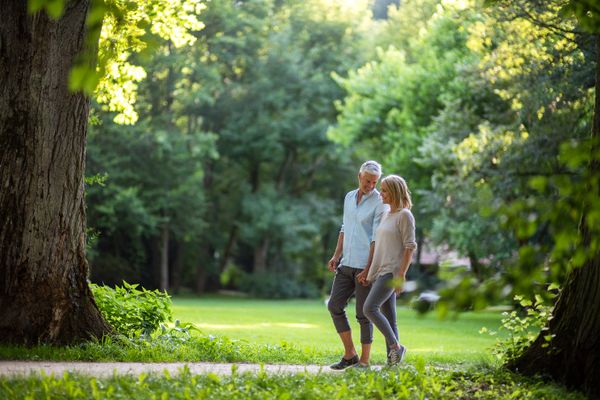 Spaziergang durch den Luitpoldpark in Bad Kissingen