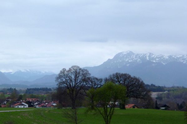 Traumhafter Bergblick auf dem Weg nach Rameck.