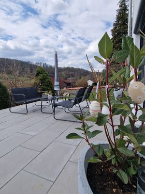 Terasse im Frühling