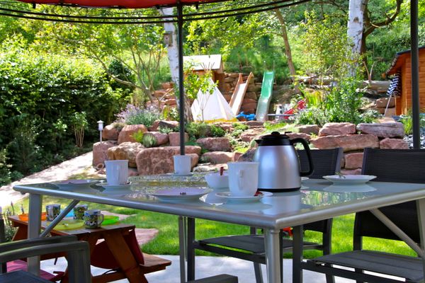 Garten mit groÃer SpielflÃ¤che