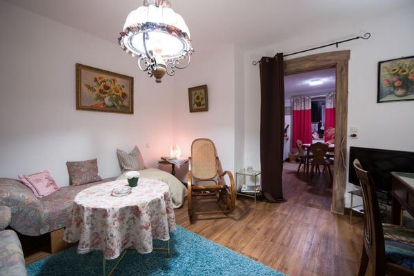 Ferienhaus Buchhaus Vier - Wohnzimmer