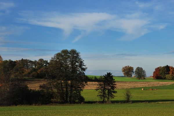 Utting Landschaft Nordwest im Herbst