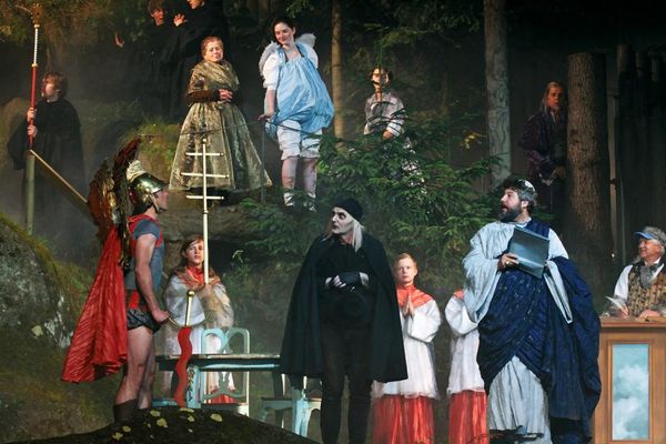Theater-Szene während der Luisenburg-Festspiele