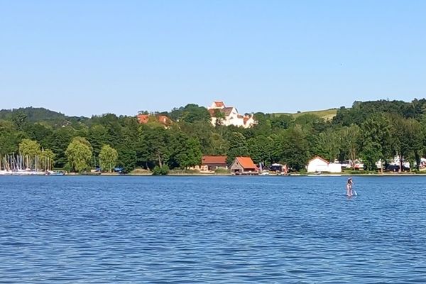 Seeaussicht vom Strandbad Pilsensee
