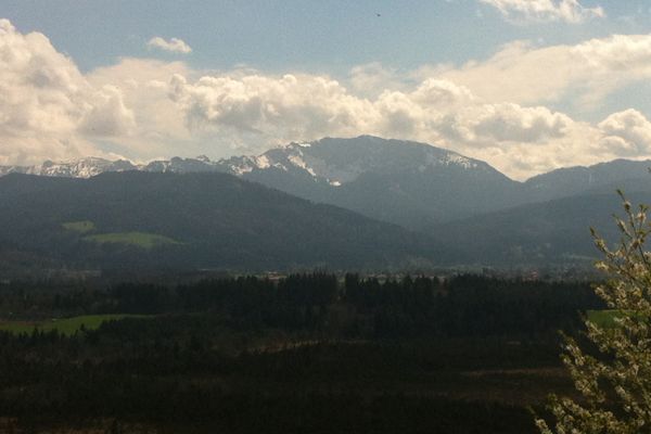 Weitblick auf die Alpen