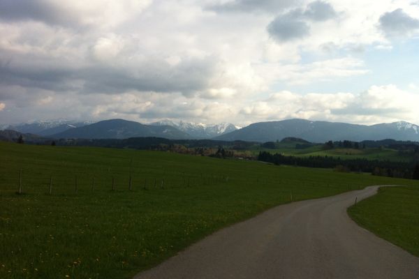 Aussicht auf die Alpen