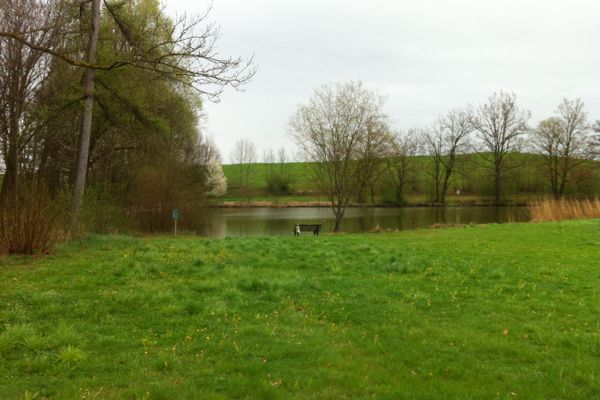 Der Streicherweiher beim Klosterdorf Polling