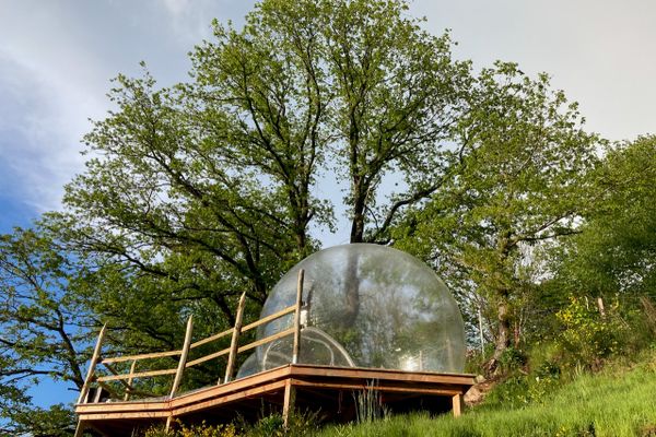 Bubbletent Terrassencamping Schlierbach