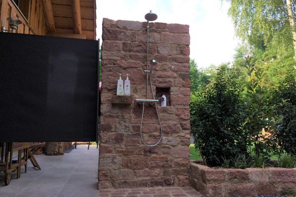 Dusche im AuÃenbereich