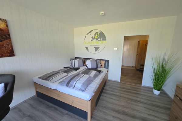 Blick ins Schlafzimmer