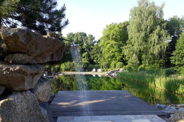 Dusche am Naturbad