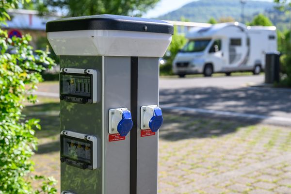 Stromsäule Wohnmobilstellplatz Oberes Tor