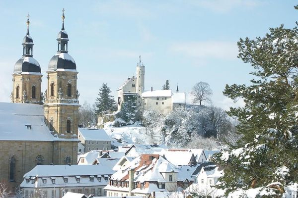 Winterlicher Blick auf Gößweinstein
