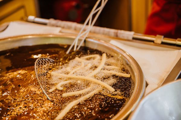 Annafest_Churreria Churros backen