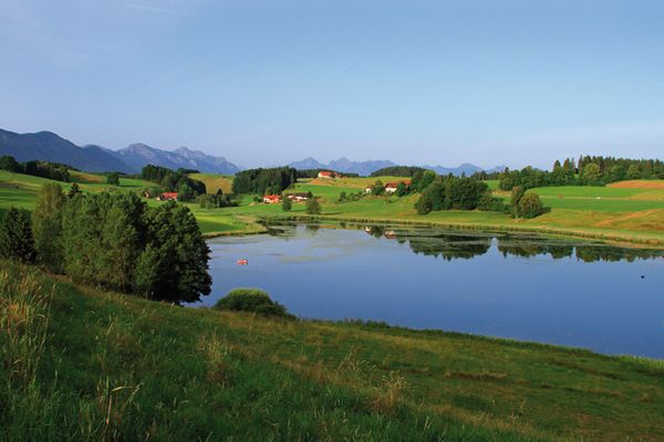 Blick auf den Biberschwöller See