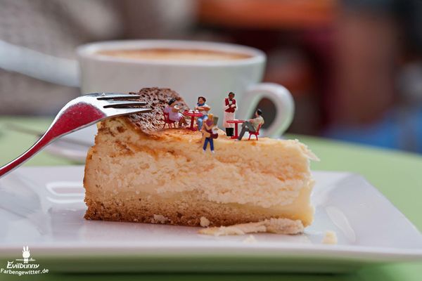 Kaffee und Kuchen im Eiscafé Galileo in Babenhausen