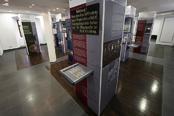 Blick in die Ausstellung des Museums im Spital Grünberg.