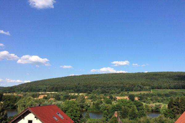 Blick vom Odenwald Ã¼ber Main zum Spessart