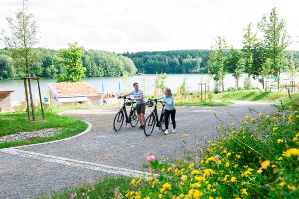 Der "Elli-See" als Ausgangspunkt oder Ziel einer Radtour