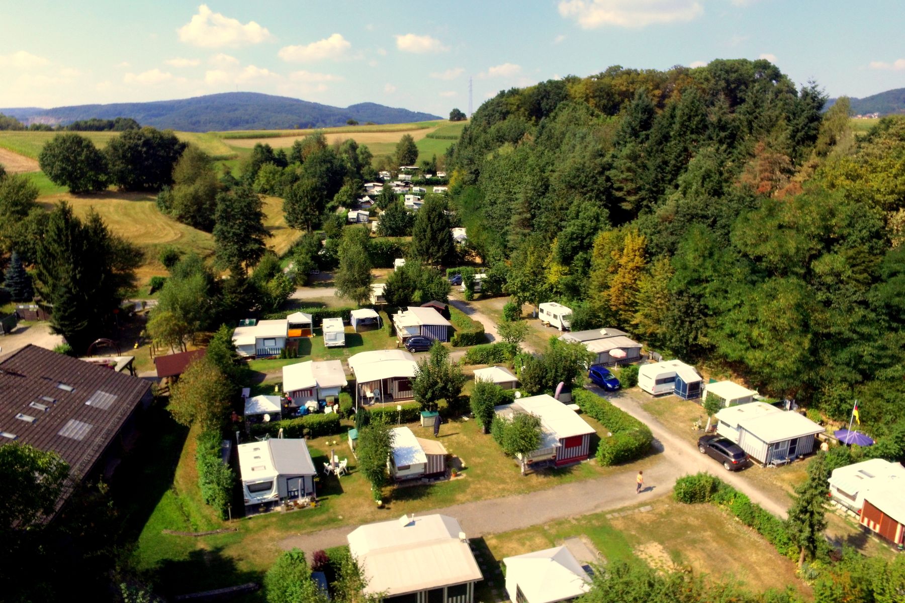 Bergstrae Odenwald: "Nibelungen-Camping am Schwimmbad" Frth i.Odw.
