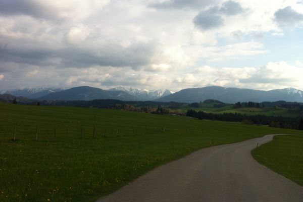 Aussicht auf die Alpen