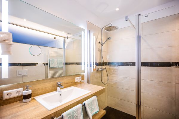 Frankenwald-Suite / Bad im Hotel-Gasthof Wasserschloß