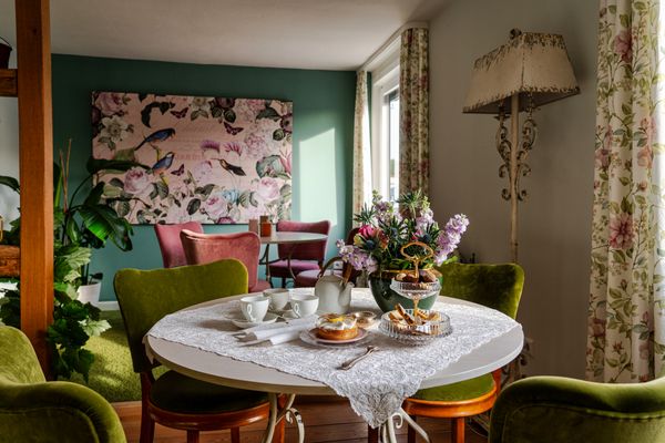 Frühstücksraum in der Pension Landhaus
