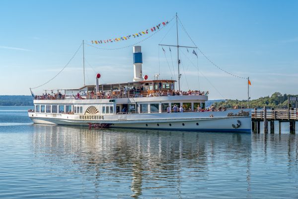 Raddampfer AS RMS Herrsching auf dem Ammersee