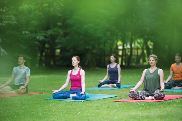 Yoga im Park