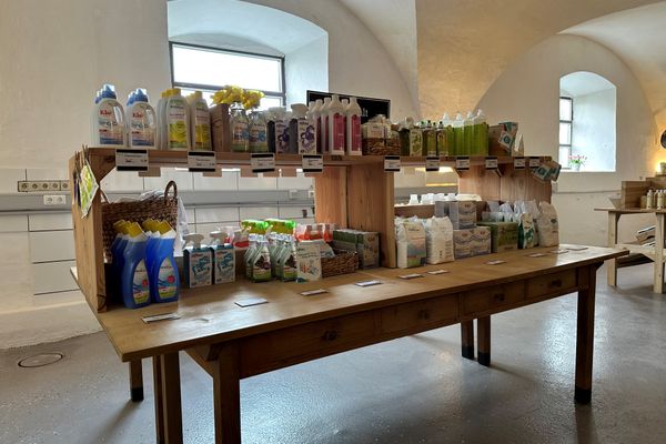 Supermarkt in den Bräuhaus Passagen in Steingaden
