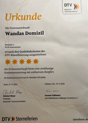 5 Sterne DTV Klassifizierung