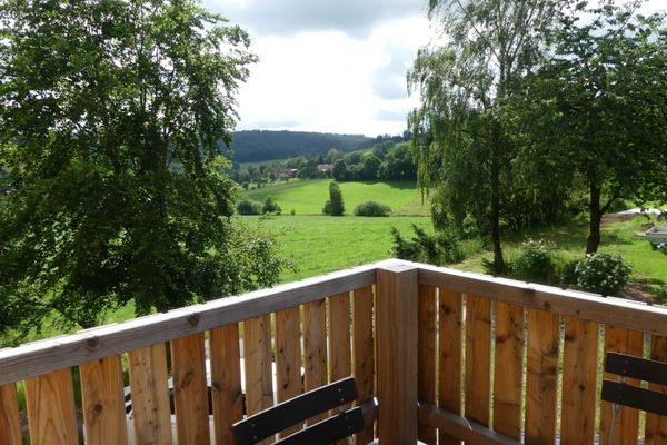 Ausblick von dem Balkon