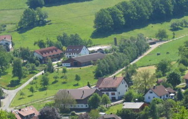 Der Hof von oben