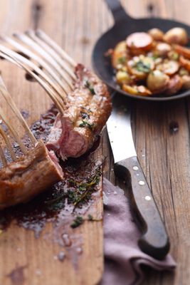 Frankenwälder Milchzicklein mit Bratkartoffeln