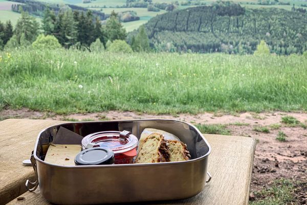 Frühlingshafter Hrischgenuss beim Picknick im Rahmen der Platz...Hirsch!-Aktionstage im Spessart