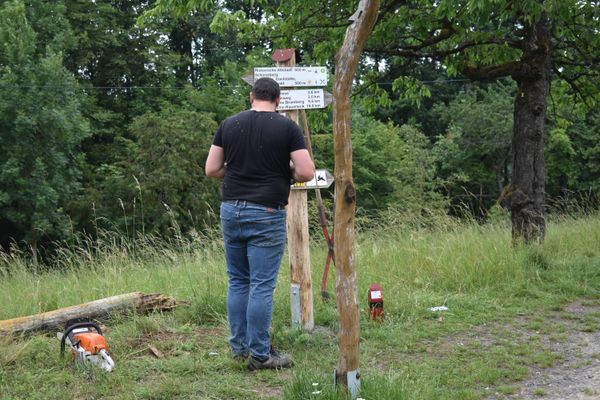 Erneuerung eines Wegweisers