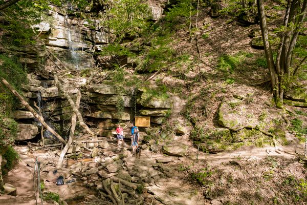 Margarethenschlucht mit Wanderern