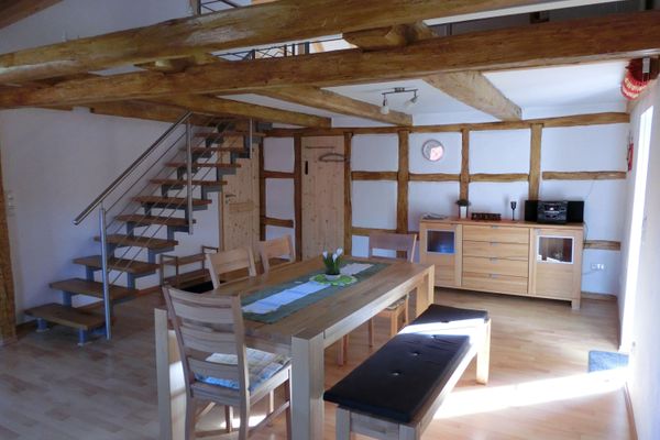 Essbereich Ferienwohnung Ferienhaus Herrmann